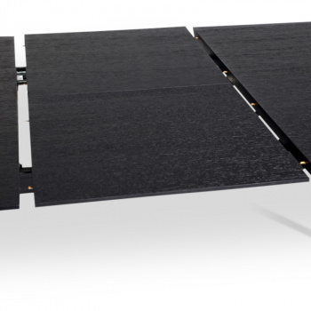 Matbord med tillggsskiva \'Dawn\' - Svart 180-230x105cm