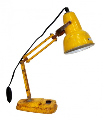 Skrivbordslampa vintage - gul
