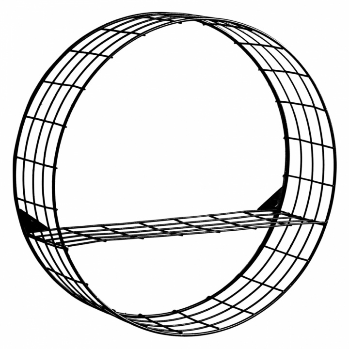 Vgghylla \'Circle\' - Svart/Metall i gruppen MBLER / Hyllor & frvaring / Vgghyllor hos Reforma (RH2012-42)