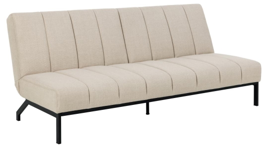 Bäddsoffa 'Caix' - Beige/Svart