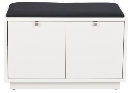 Bänk 'Confetti' 70cm - Vit/Svart