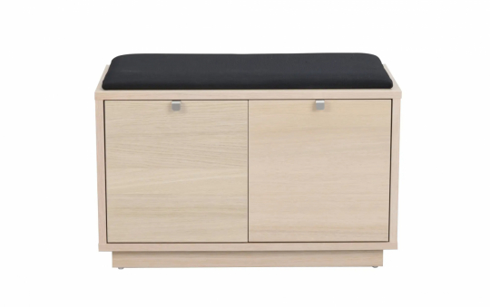 Bänk 'Confetti' 70cm - Vitpigmenterad/Svart