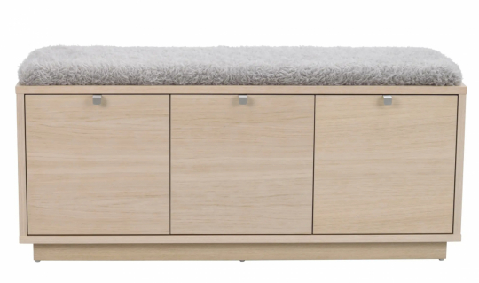 Bänk 'Confetti' 106cm - Vitpigmenterad