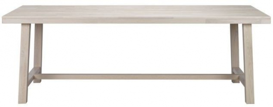 Matbord 'Brooklyn' 220x95cm - Vitpigmenterad