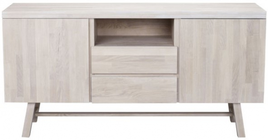 Sideboard 'Brooklyn' 160x45cm - Vitpigmenterad