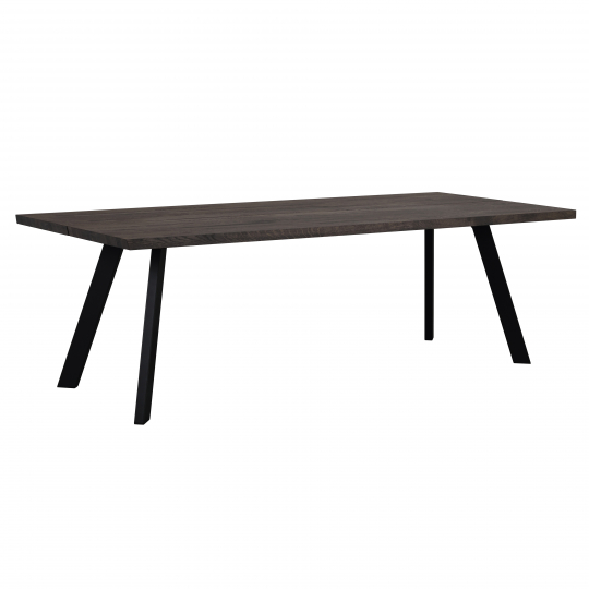 Matbord 'Fred' - Brun/Svart 240x100cm