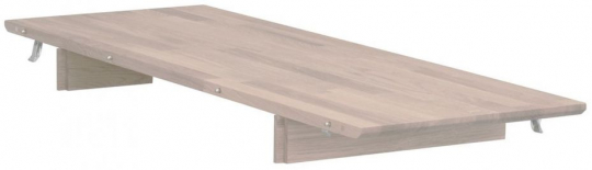Iläggsskiva 'Filippa' 40x105cm - Vitpigmenterad Ek