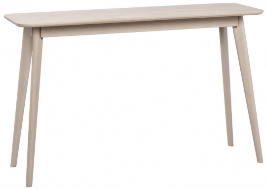 Avlastningsbord 'Yumi' 120x40cm - Vitpigmenterad ek