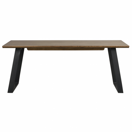 Matbord 'Melville' 210x95cm - Brun/Svart