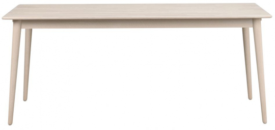 Matbord 'Tyler' 180x90cm - Vitpigmenterad Ek