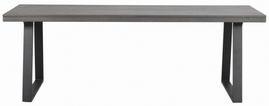 Matbord 'Brooklyn' 220x95cm - Mörkbrun/U-ben