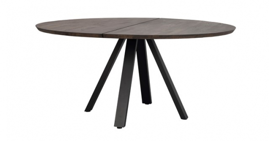 Matbord 'Carradale' Runt 150cm - Brun/V-ben