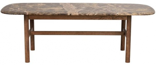 Soffbord 'Hammond' 135x62cm - Brun/Marmor