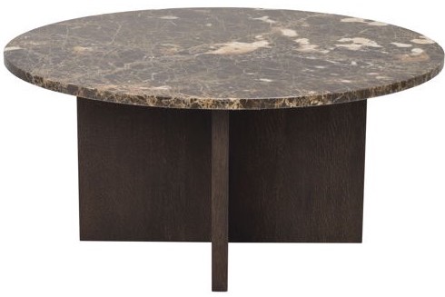 Soffbord 'Brooksville' Runt 90cm - Brun