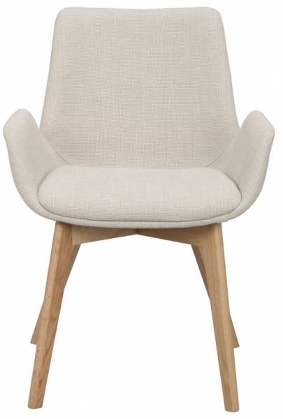Karmstol 'Drimsdale' - Beige/Ek