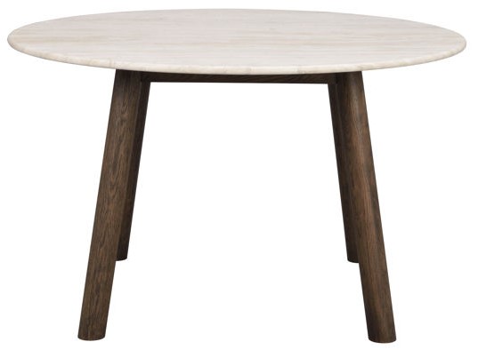 Matbord 'Taransay' Runt 125cm - Beige/Brun