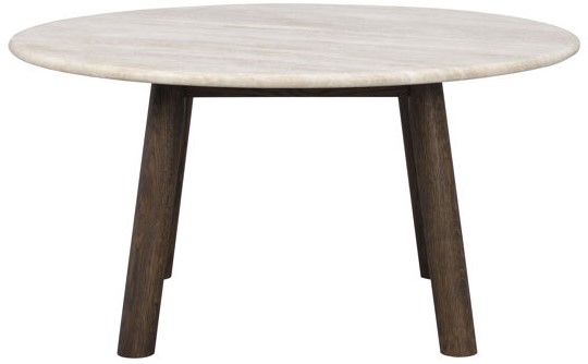 Soffbord 'Taransay' Runt 90cm - Beige/Brun