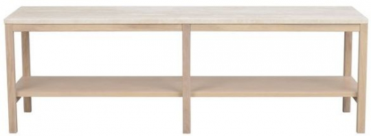Avlastningsbord 'Orwel' 140x45 cm - Beige/Vitpigmenterad
