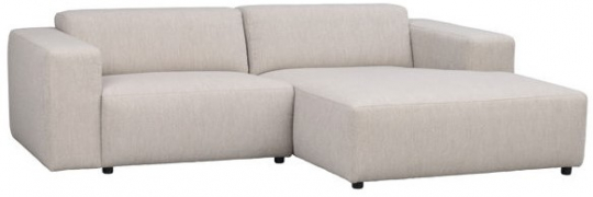 3-Sitssoffa 'Willard' Schäslong H - Ljusbeige