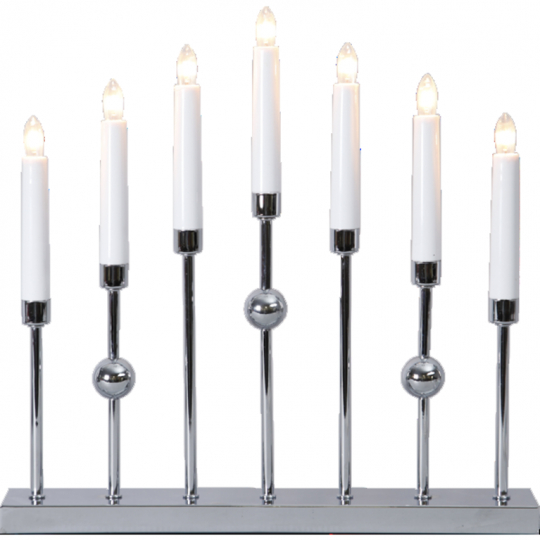 Ljusstake 'Gustavo' - Silver