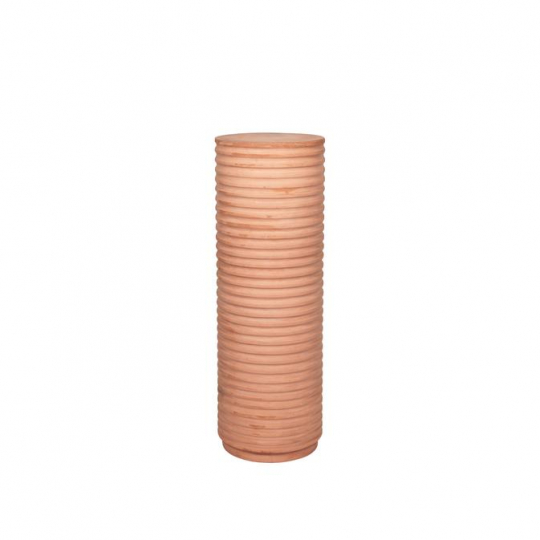 Piedestal 'Rillo' runt 36cm - Brun
