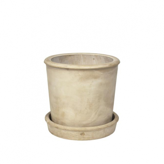 Kruka 'Rolf' runt 37cm - Beige