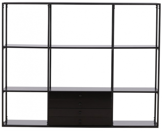 Skåp 'Alingsås' 150x120cm - Svart