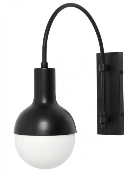 Vägglampa 'Serene' - Svart