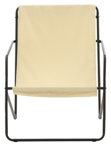 Fåtölj 'Emmi' - Beige/Svart