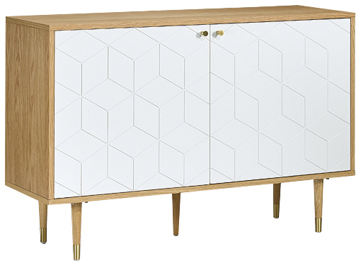 Sideboard 'Kumamoto' - Vit/Ek