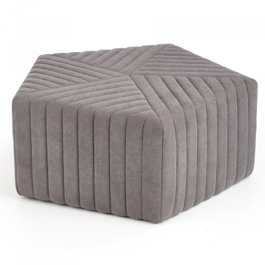 Sittpuff 'Hexa' M - Grå