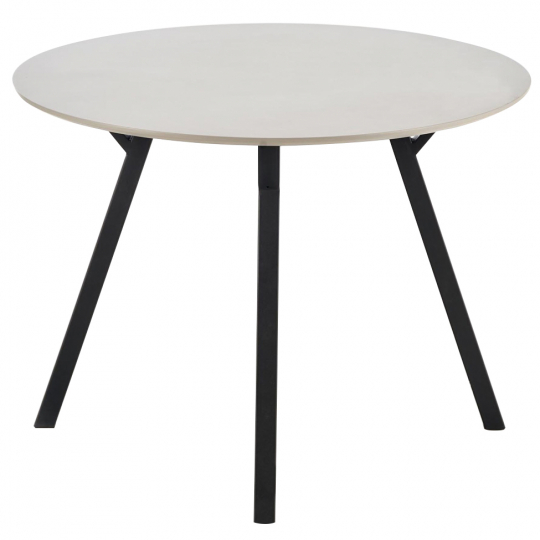 Matbord 'Barlog' Runt 100cm - Grå/Svart 