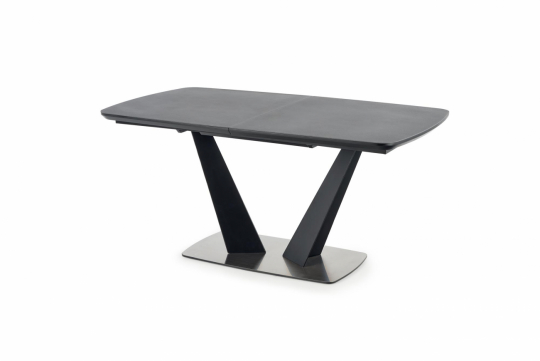 Matbord 'Fangor' 160-220cm - Grå/svart