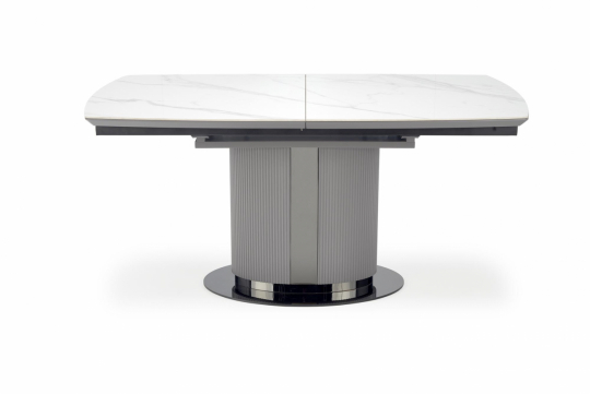 Matbord 'Dancan' 160-220cm - Grå/marmor
