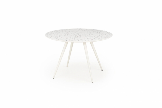 Matbord 'Aramis' runt 120cm - Vit