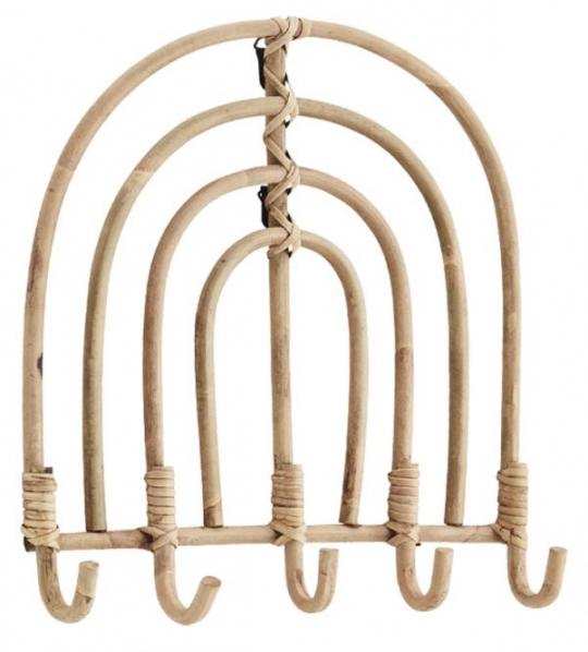 Klädhängare 'Rattan Coat Rack' - Natur