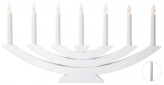 Adventsljusstake 'Navida' - Vit