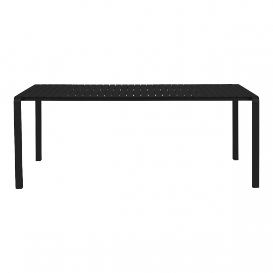 Trädgårdsbord 'Vondel' 214x97cm - Svart