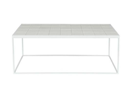 Soffbord 'Glazed' 43x93 - Vit