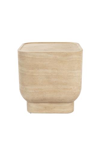 Sidobord 'Noble' Square - Beige
