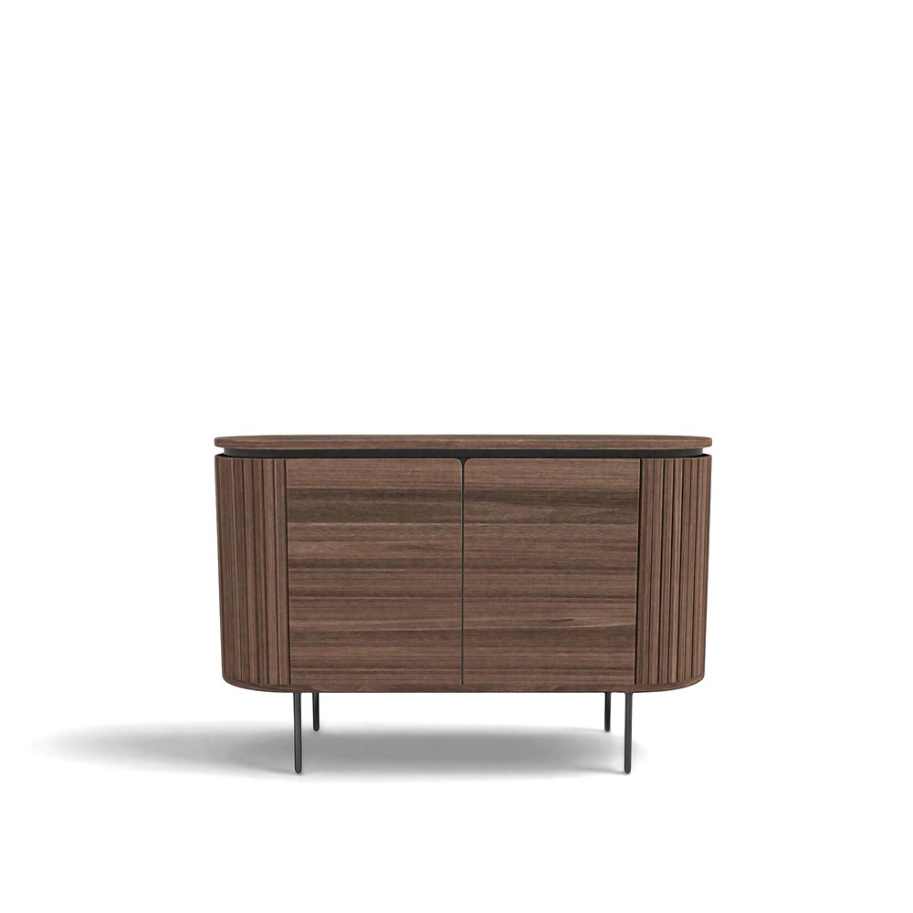 Sideboard 'Kärra' - Valnöt/Svart