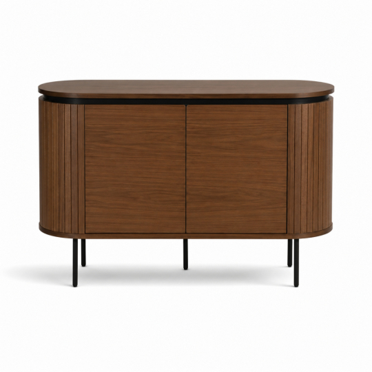 Sideboard 'Kärra' - Valnöt/Svart