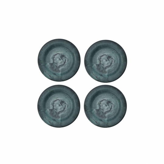 Tallrik 4-pack 'Serveur' - Grön