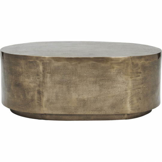 Soffbord 'Rota' 100x37cm - Antik mässingsfärg