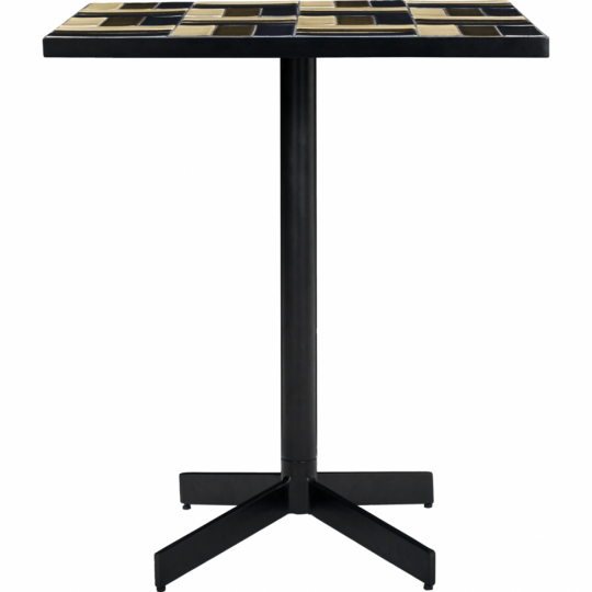 Café bord 'Geometric' 62x74 cm - Blå Brun