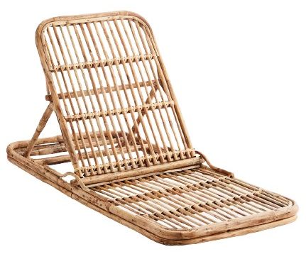 Fällbar solstol 'Bamboo' - Bambu