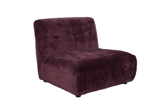 Soffa 'Giada' 1-sits - Plommon