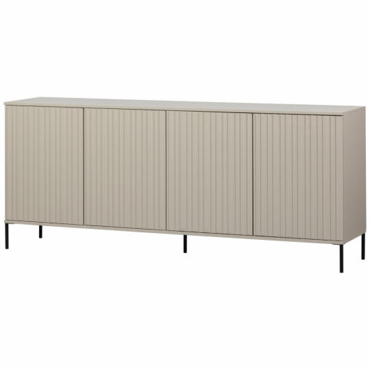 Sideboard ‘New Gravure’ 200 cm - Beige/Svart
