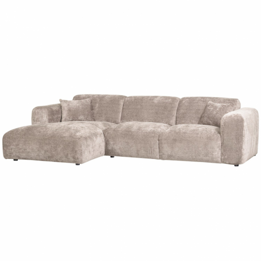 Soffa ‘Cloud’ 3-sits schäslong vänster - Grå