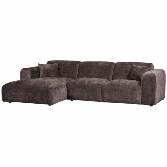 Soffa ‘Cloud’ 3-sits schäslong vänster - Mörkbrun